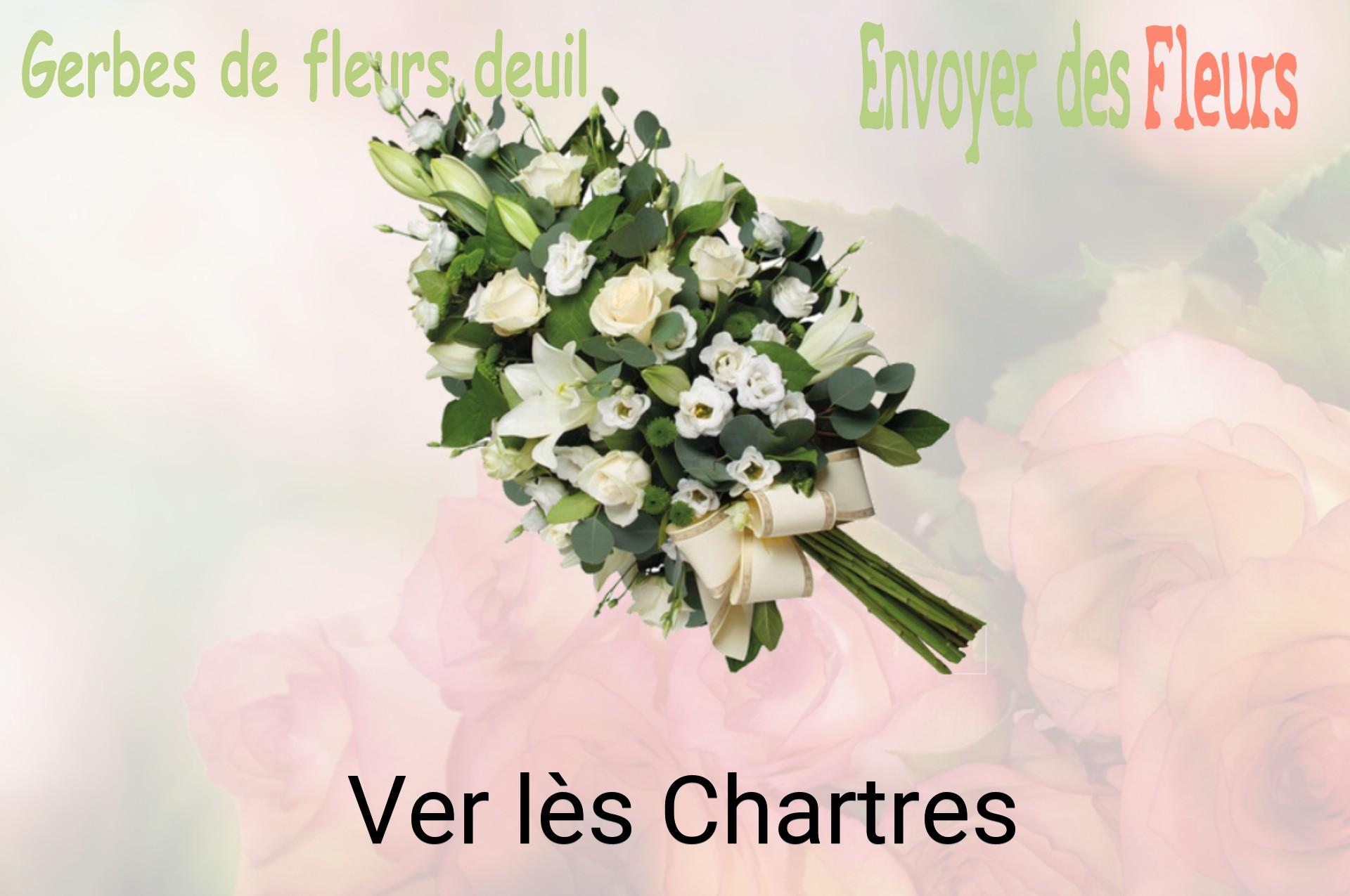 Gerbe de fleurs de deuil livrée à Ver-lès-Chartres